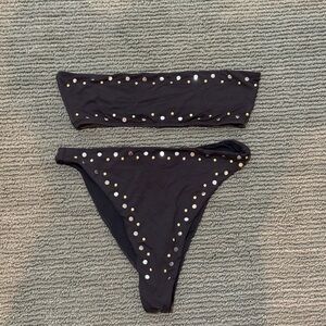 Dolce Vita studded high waist bikini in size small